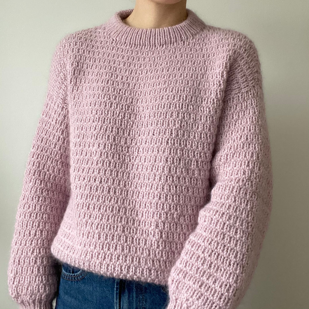 Rows Of Lavender Sweater